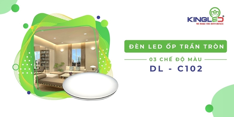 Đèn LED DL-C102 điểm nhấn hoàn hảo cho tổng thể phòng ngủ